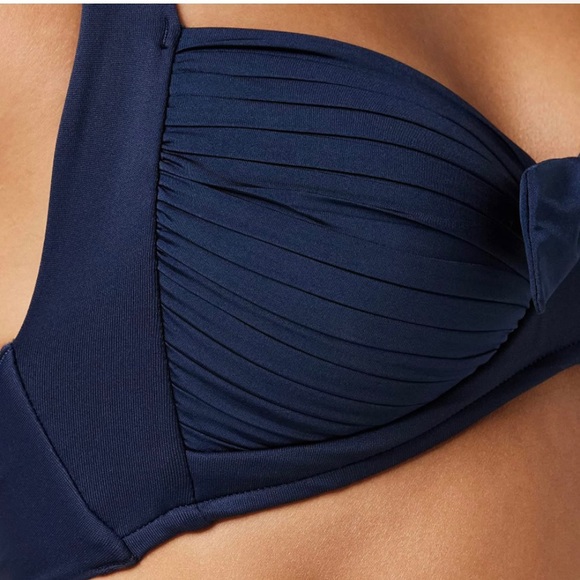 🏖️Seafolly Soft Cup Halter Bikini Top Indigo🏖️ NWT - Picture 7 of 16